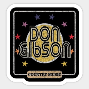 Don Gibson 12 Sticker